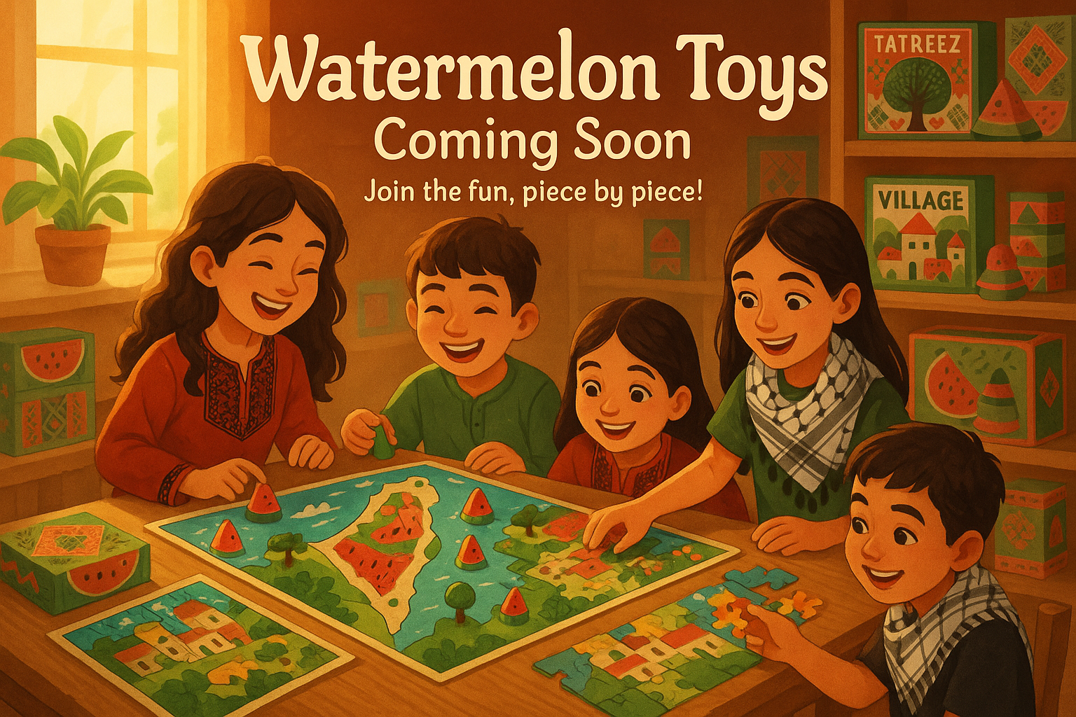 Watermelon Toys Background